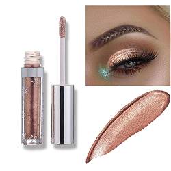 Lucoss Liquid Eyeshadow Glitzer Lidschatten Makeup Langlebige Shiny Glitter Wasserdicht Schimmer und Glanz Lidschatten-Aufkleber Metallic-Pigmente (A106) von Lucoss