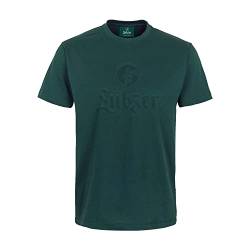 Lübzer Pils Herren T-Shirt, grün mit raffiniertem 3D Logo, 100% Baumwolle M von Lübzer Pils