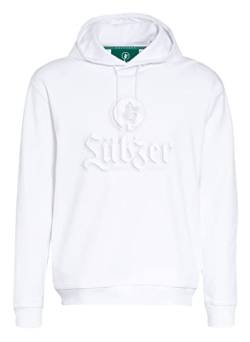 Lübzer Pils Hoodie Kapuzenpullover Kapuzensweater, Weiß, mit Lübzer-Prägung, Unisex, für Frauen und Männer 3XL von Lübzer Pils
