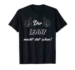 Männer Der Lenny macht dat schon! Vorname im Ruhrpott T-Shirt von Lüstige Männer Spitznamen Shirts