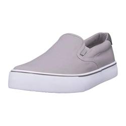 Lugz Herren Clipper Classic Slip-on Fashion Sneaker, Legierung/Anthrazit/Weiß/Grau, 45 EU Weit von Lugz