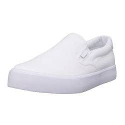 Lugz Herren Clipper Classic Slip-on Fashion Sneaker, Weiß/Weiß, 43 EU Weit von Lugz