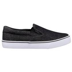 Lugz Herren Clipper Fashion Sneaker, Schwarz/Weiß Denim, 39 EU Weit von Lugz