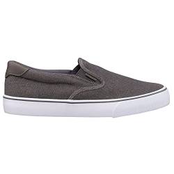 Lugz Herren Clipper Sneaker, Anthrazit/Weiß Denim, 39.5 EU von Lugz