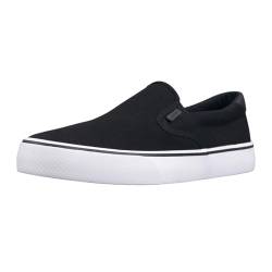 Lugz Herren Clipper Sneaker, schwarz/weiß/schwarz, 39 EU von Lugz