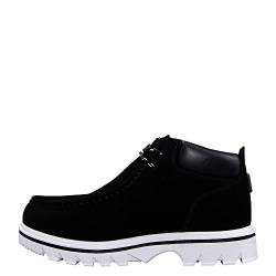 Lugz Herren Fransen Mode-Stiefel, schwarz/weiß, 43 EU von Lugz