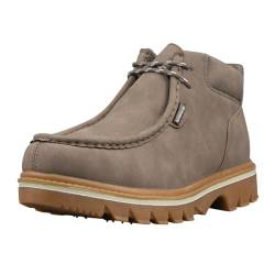 Lugz Herren Modischer Fransen Mode-Stiefel, Mushroom Gum Cream, 43 EU von Lugz