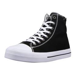 Lugz Herren Stagger Hi Fashion Sneaker, schwarz/weiß, 45 EU von Lugz