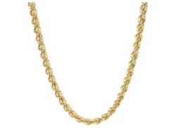 Goldkette LUIGI MERANO "Kordelkette, hohl, Gold 375" Halsketten Gr. 45 cm, Gelbgold 375, goldfarben (gold) Damen Goldketten von Luigi Merano