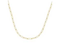 Goldkette LUIGI MERANO "lange diamantierte Ankerglieder, Gold 585" Halsketten Gr. 45 cm, Gelbgold 585, goldfarben (gold> <) Damen Goldketten von Luigi Merano