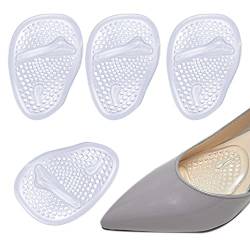 2 Paar Vorfußpolster, LukyTimo halbe Einlegesohlen, Fußpolster, halbe Sohle aus Silikon, für Frauen, Schuhe mit hohen Absätzen von LukyTimo