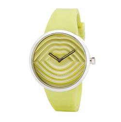 Lulu Guinness Lime, gesteppt, Armbanduhr Women's Armbanduhr Analog Silikon grün, 0.95.0609 von Lulu Guinness
