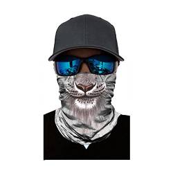 Lulupi Damen und Herren Multifunktionstuch,Lustig Animalprint Schlauchtuch Halstuch Outdoor Gesichtsmaske Atmungsaktiv Staubschutz Mund-Tuch Schlauchschal Face Shield Motorradmaske von Lulupi