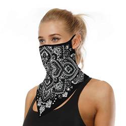 Lulupi Halstuch Multifunktionstuch Herren Damen Gesichtstuch Dreieckstuch Outdoor Sport Bandana Schal Atmungsaktiv UV Mund-Tuch Motorrad Schlauchschal Face Shield von Lulupi