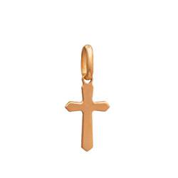 Kreuz Anhänger Gold Gelbgold 585 14K Goldanhänger Kettenanhänger für Damen Mädchen Jungen Kinder von Lumari Gold