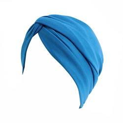 Luminary Chemo-Kopftuch für Frauen mit Haarausfall - Krebspatienten Kopfbedeckung Turban，Kopfband (Blauer See) von Luminary