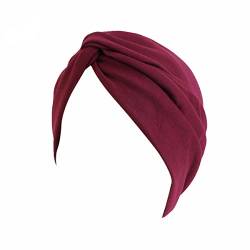 Luminary Chemo-Kopftuch für Frauen mit Haarausfall - Krebspatienten Kopfbedeckung Turban，Kopfband (Burgundisch) von Luminary