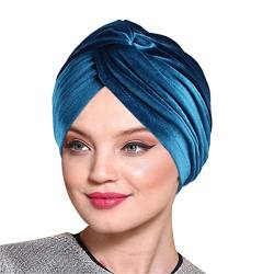 Luminary Einfarbiges Kopftuch für Frauen, Turban, Kopfbedeckung, Chemo-Beanie-Schal, Kopfbedeckung für Krebs, Chemo, Haarausfall (2) von Luminary