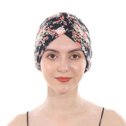 Luminary Turbane für Frauen, weicher Turban, Kopfbedeckung, Plissierte Beanie-Mütze, Haarausfall-Hut (18) von Luminary