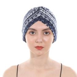 Luminary Turbane für Frauen, weicher Turban, Kopfbedeckung, Plissierte Beanie-Mütze, Haarausfall-Hut (16) von Luminary