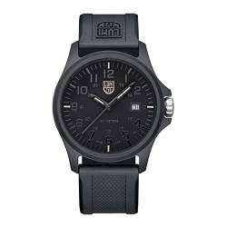 Luminox - G Kollektion Patagonia Carbonox - Herrenuhr 43mm - X2.2402 - Taucheruhr mit Datumsanzeige schwarzes Gehäuse/Armband/Zifferblatt graue Ziffern - 100m Wasserdicht - Herrenuhr - Aus der Schweiz von Luminox