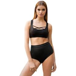 Lunalae High Waist Basic Schwarz Sportshorts Pole Dance Hose Pantys Damen M von Lunalae