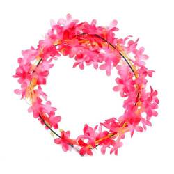Luojuny Stirnband für Erwachsene, leuchtendes Stirnband, LED-Blumen-Stirnband, leuchtendes, leuchtendes Blumengirlanden-Stirnband für Frauen und Mädchen, verstellbares, bequemes Haar-Accessoire Ro von Luojuny