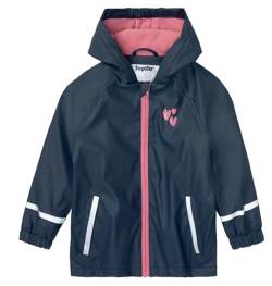 Lupilu Kleinkinder Mädchen Matsch- und -Buddeljacke, wind- und wasserdicht, warmes Fleece Innenseite (Blau Herz: 98,104) von Lupilu