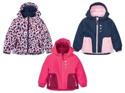 Lupilu Mädchen Schneejacke - wasserabweisendes Obermaterial, Wind- und Wasserdicht Schnee, Ski Jacke (pink Herz, 86,92) von Lupilu