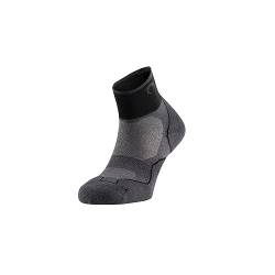 Lurbel Desafio, Trailrunning-Socken, Anti-Blasen-Socken, geruchshemmend, atmungsaktiv, für den Berg, Unisex, für Damen und Herren, Grau / Schwarz, M von Lurbel