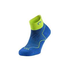 Lurbel Distance, Laufsocken, nahtlose Socken, Anti-Blasen- und geruchshemmende Socken, atmungsaktiv, Laufsocken, Unisex, Blau / Pistazie, XL von Lurbel