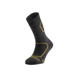 Lurbel Everest, Thermo-Socken, Merinowolle, Expeditionssocke, Trekkingsocke, nahtlose Socken, atmungsaktive und geruchshemmende Socken, Unisex Socken, Marengo/Mustard, Small von Lurbel