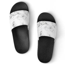 Pantoffeln Für Frauen Marmor-Druck Dusche Sandalen Badeschuhe Hausschuhe Für Männer von Lurnise