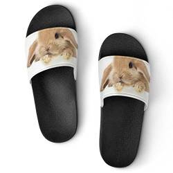Pantoffeln Für Frauen Tier Kaninchen Und Hase Dusche Sandalen Badeschuhe Pantoffeln Hausschuhe Für Frau von Lurnise