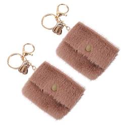 Lurrose 2 Stück Mini-Schlüsselanhänger für Münztasche, Schlüsselanhänger, Auto-Taschen-Anhänger. von Lurrose