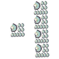 Lurrose 50 Stück Pfau-Emaille-Anhänger anhänger spriegel anhänger zurrösen Heißluftballondekorationen DIY-Anhänger herstellen Halsketten Schlüsselanhänger schmuck DIY zubehör Pfau-Anhänger von Lurrose