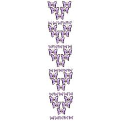 Lurrose 50 Stück Schmetterling-Anhänger Halsketten mit Kristallen Charm-Anhänger weihnachtsgeschenke weihnachts präsente eine Halskette DIY-Versorgung Kristall zum Basteln einzigartig Korn von Lurrose