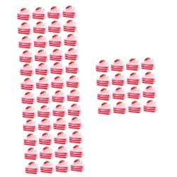 Lurrose 64 Stk Simulation Kuchen Sortiert Schnelle Geburtstagsdekorationen Aufkleber Für Die Handyhülle Selber Machen Für Cupcakes Sträusel Essen Mini-kuchen Kleid Harz Kind Korsage von Lurrose