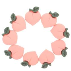 Lurrose 90 Stk Materialzubehör zum Selbermachen catchring bastelmaterial Plastikohrringe Harzanhänger zum Basteln Handyhülle selber machen pfirsich Ohrring Dekoration Ananas Charme Rosa von Lurrose