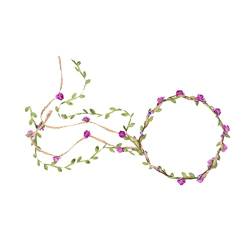 Lurrose Foto-requisiten Haarband Braut Blumen Haarschmuck Violett von Lurrose