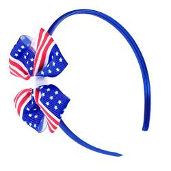 Lurrose Haarspangen Für Kinder Haarspangen Stirnbänder Haarteile Für 4 Juli Haarschleife Patriotisches Haarnadel-Stirnband Für Amerika Patriotischer Haarschmuck Patriotische Haarspange von Lurrose