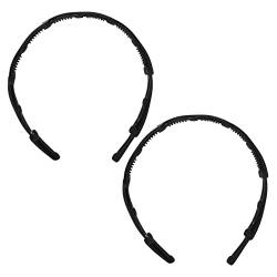 Lurrose Make-up-Stirnband Stirnband Schwarz Stirnbänder Für Make-Up-Stirnbänder Für Stirnbänder Für Kurzes Haar 2 Stück Tragbare Kunststoff-Stirnbänder Styling-Kopfbedeckung von Lurrose