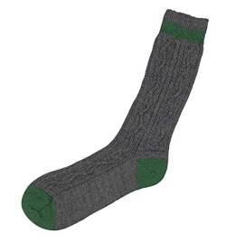 Lusana Trachtensocken L5698 anthrazit/tanne 0219-42/43 von Lusana