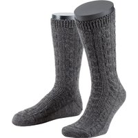 Lusana Trachtensocken mit Zopfmuster von Lusana