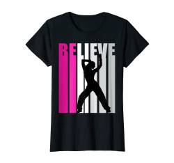 Pink Girls Dance Believe Motivational Dance Squad Mädchen T-Shirt von Lush Dance