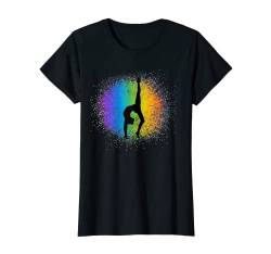 Mädchen Gymnastik Regenbogen Farben Akrobatisch Acro Gymnast Kid T-Shirt von Lush Gymnastics