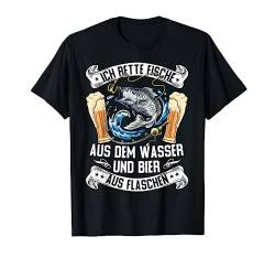 Ich rette Fische aus dem Wasser Hecht Mann Carp Fishing T-Shirt von Lustig Angel Fisch Angler Fischer Angeln Outfit