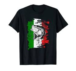 Italienische Flagge Italien Karpfen Hecht Mann Carp Fishing T-Shirt von Lustig Angel Fisch Angler Fischer Angeln outfit