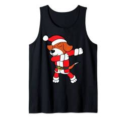 Hund Dabbing Dab Santa Claus Weihnachtsmann Weihnachtsmotiv Tank Top von Lustig Witzig Niedlich Weihnachtsmotiv Weihnachten