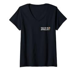 Damen They See Me Aperollin Spruch - Cocktail Sommer Trinken Party T-Shirt mit V-Ausschnitt von Lustige Alkohol Party Motive & Designs